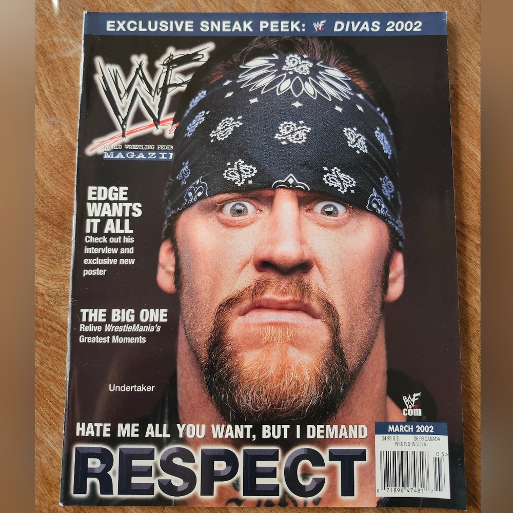 WWE Magazine Undertaker  March 2002 - Sneak Peek Divas